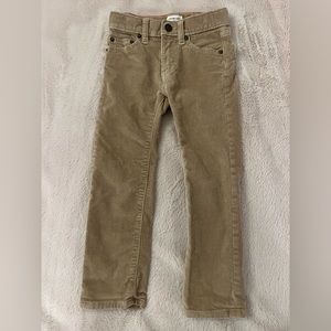 J Crew Boys' stretch corduroy pant 4 Tan